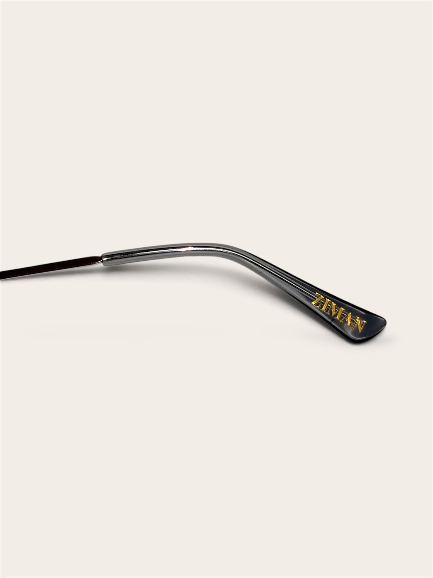 ZIMAN SHARP monture métal argenté verres UV400 - vue profil
