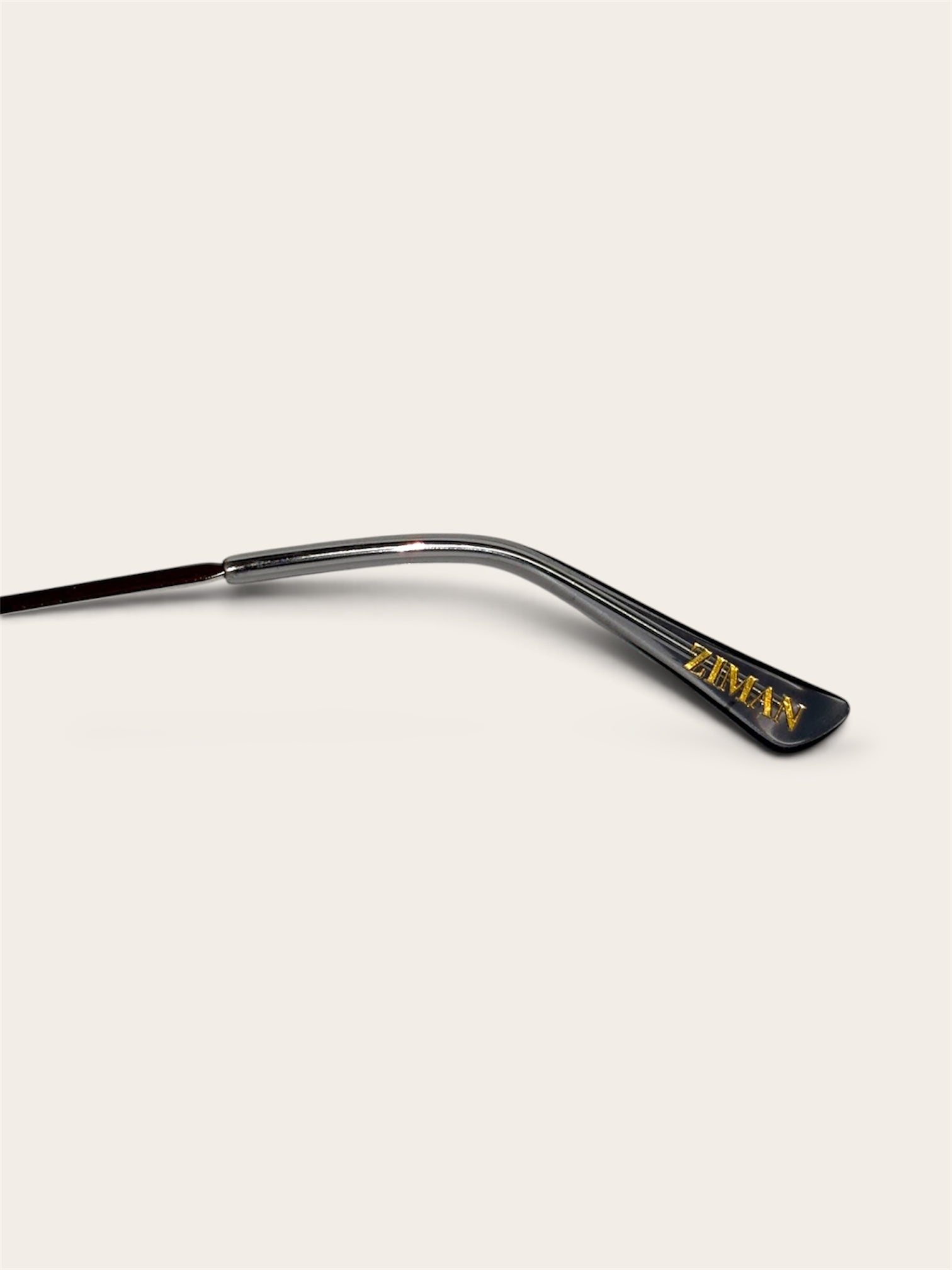 ZIMAN SHARP monture métal argenté verres UV400 - vue profil