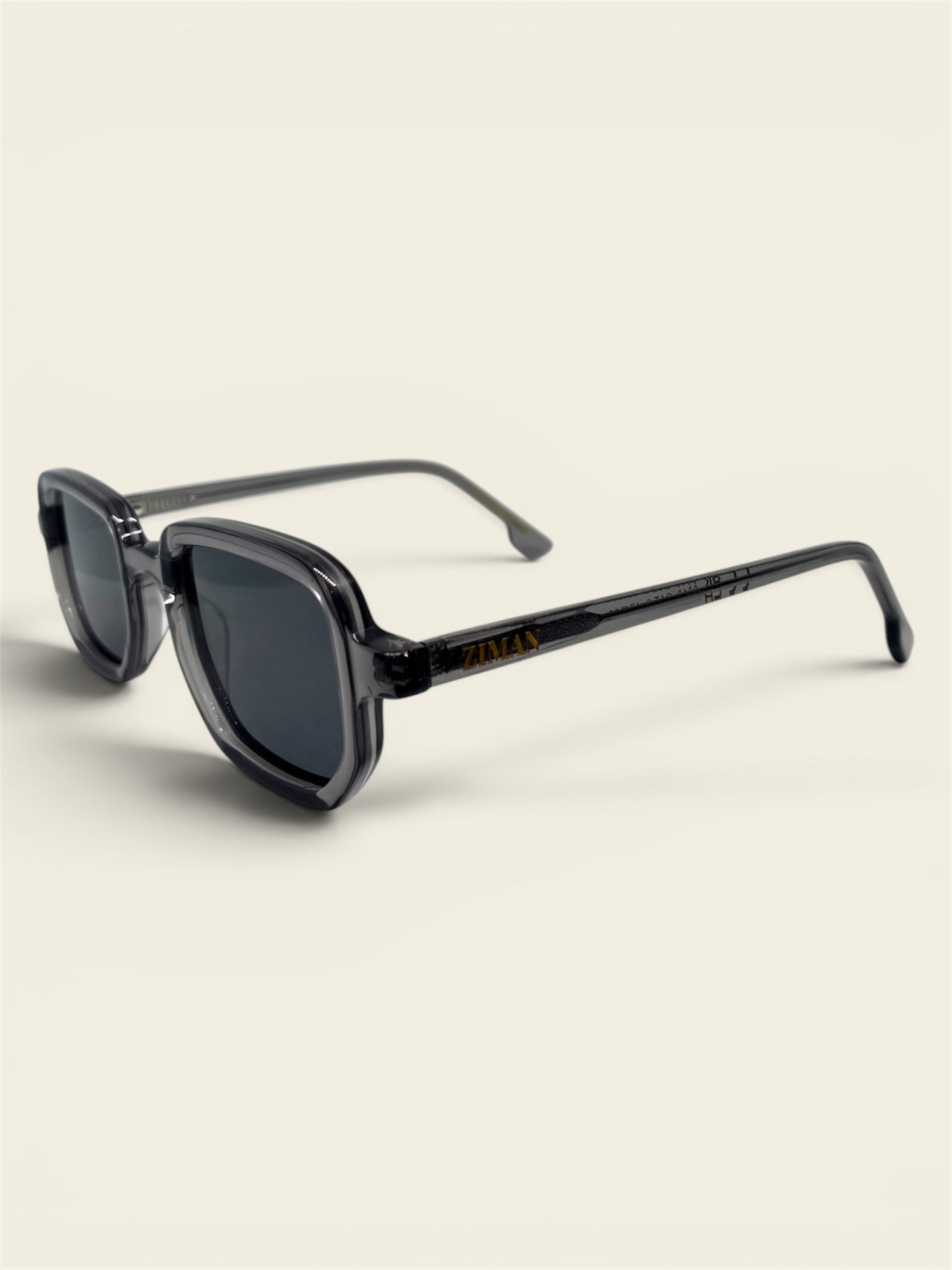 Lunettes soleil ZIMAN rectangle - détail monture métal - qualité premium