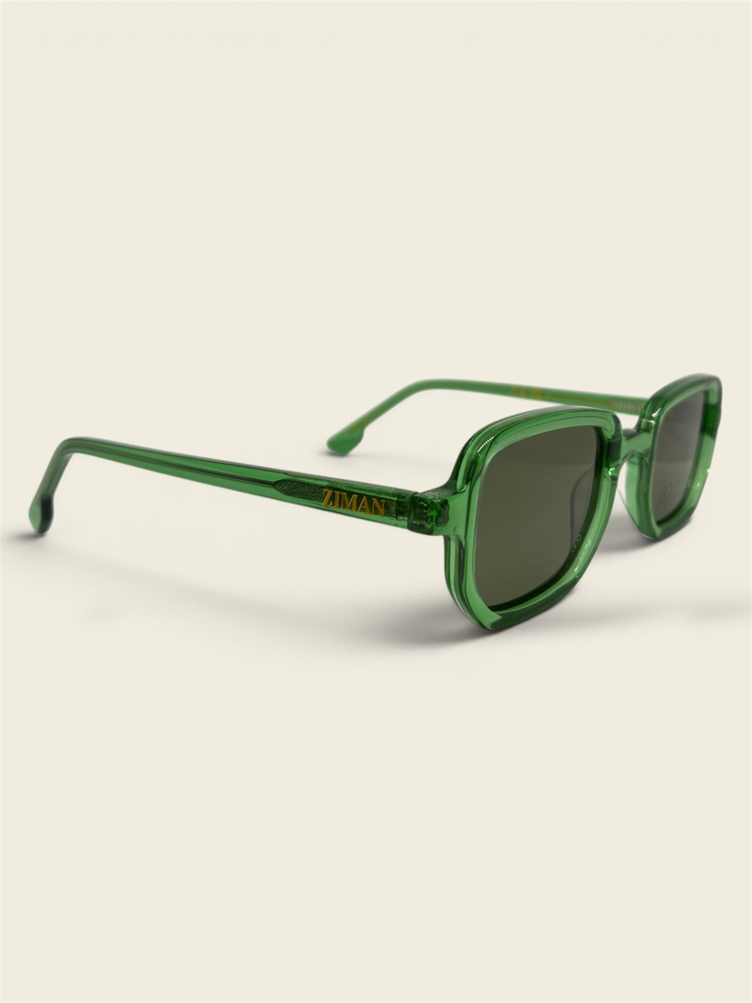 Lunettes soleil rectangle ZIMAN style minimaliste - vue côté - livraison gratuite Maroc